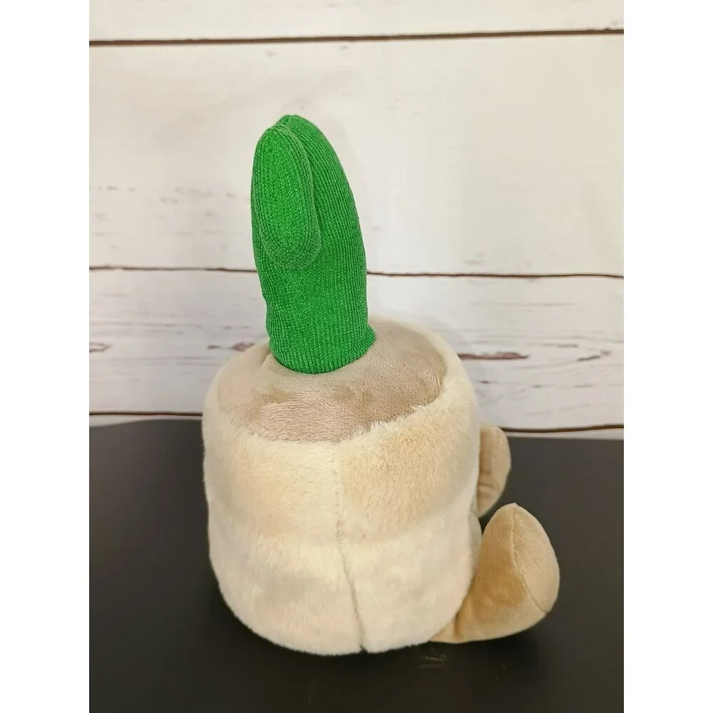 Plush Cactus Pot Stuffed Toy By Pink Sky -‎ 10 Inches - Cute Green & Beige Decor